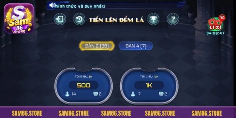 Một số mẹo chơi tiến lên đếm lá bất bại